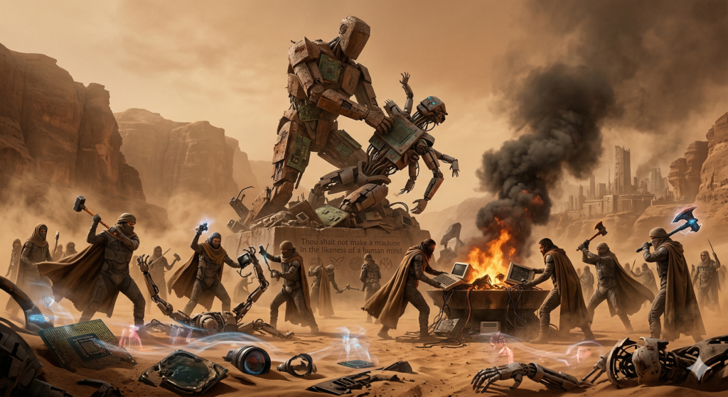 The Butlerian Jihad Lore reset and tech purge.